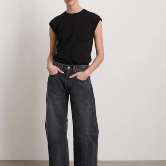 B Sides Relaxed Lasso Jeans, Stil Black, 30 - Picture 1 of 5